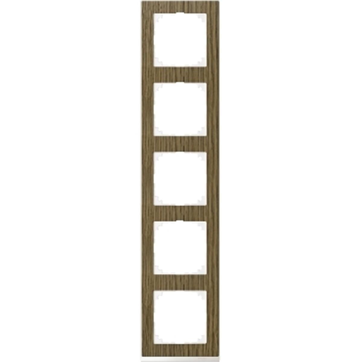 MTN4050-3674
Merten M-Pure Decor beşli çerçeve Meşe