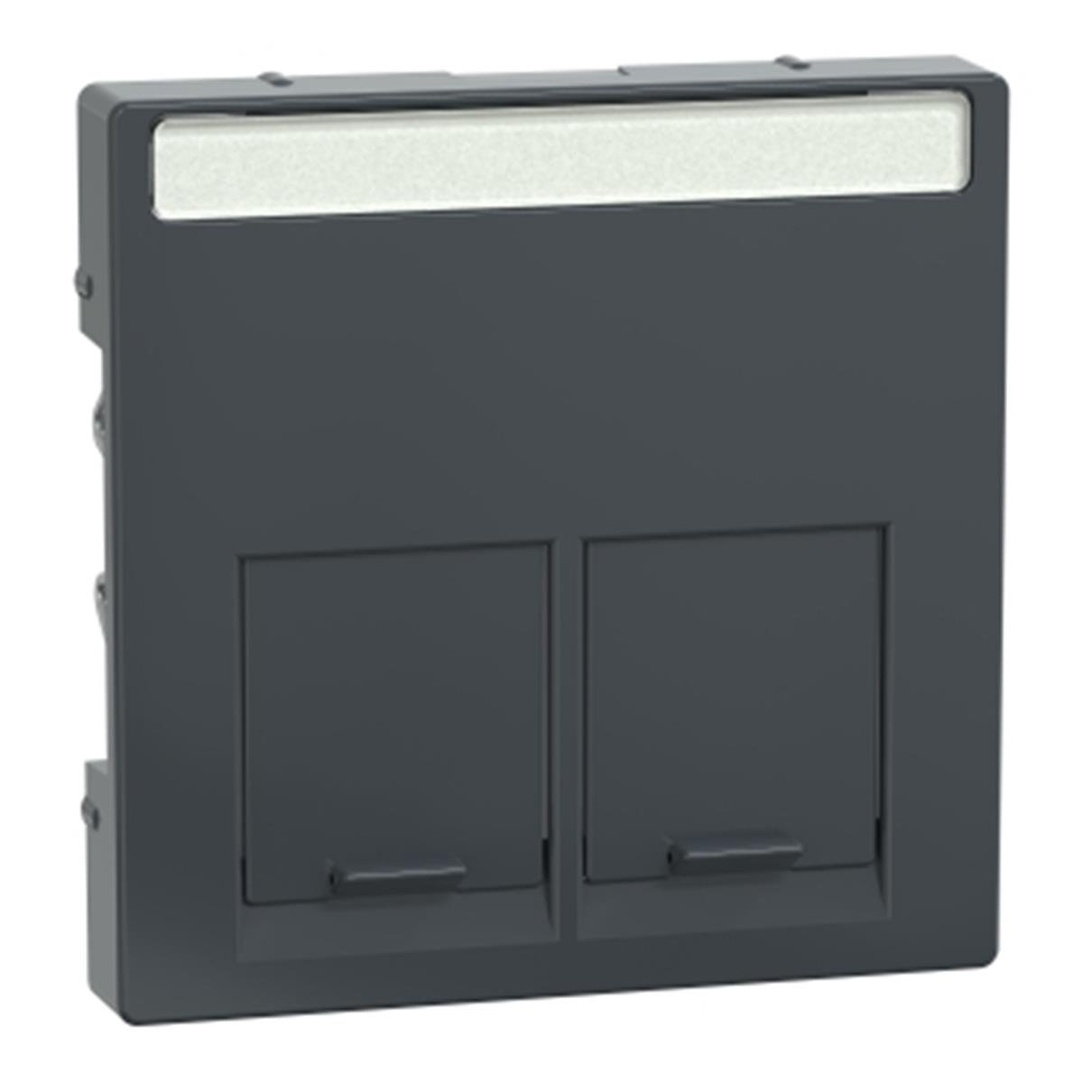 MTN466514
Merten İkili RJ45 tuş kapağı, System-M, Antrasit