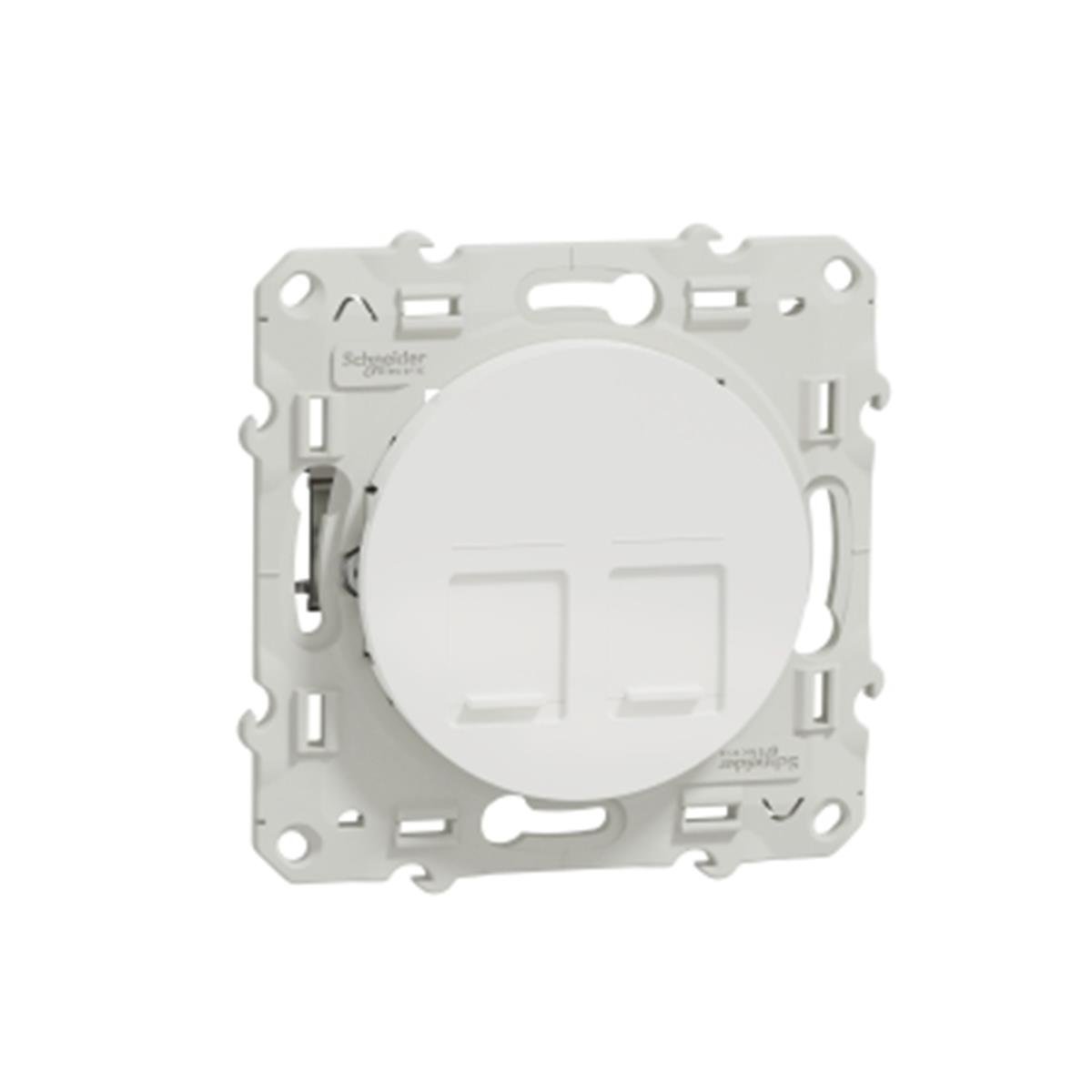 S520486
Odace 2xRJ45 Cat6 STP - Beyaz