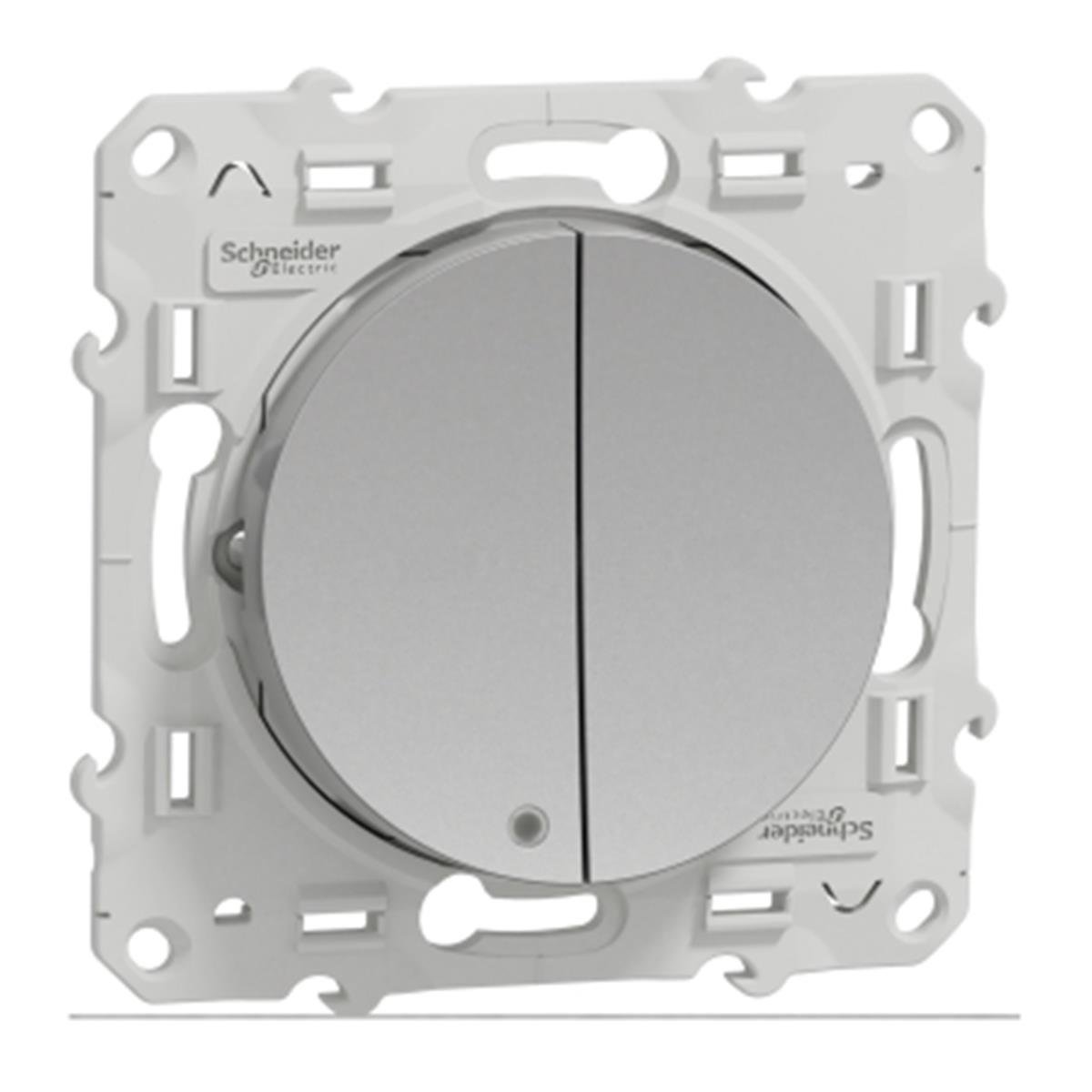 S530273
Odace Işıklı Komütatör - Alüminyum