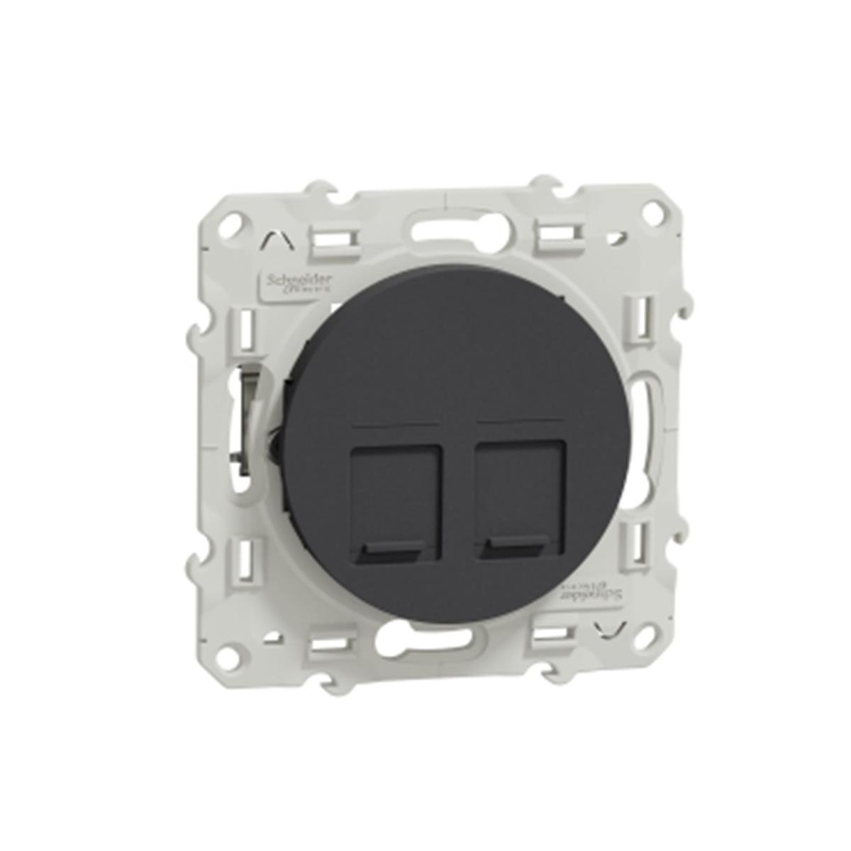 S540486
Odace 2xRJ45 Cat6 STP - Antrasit
