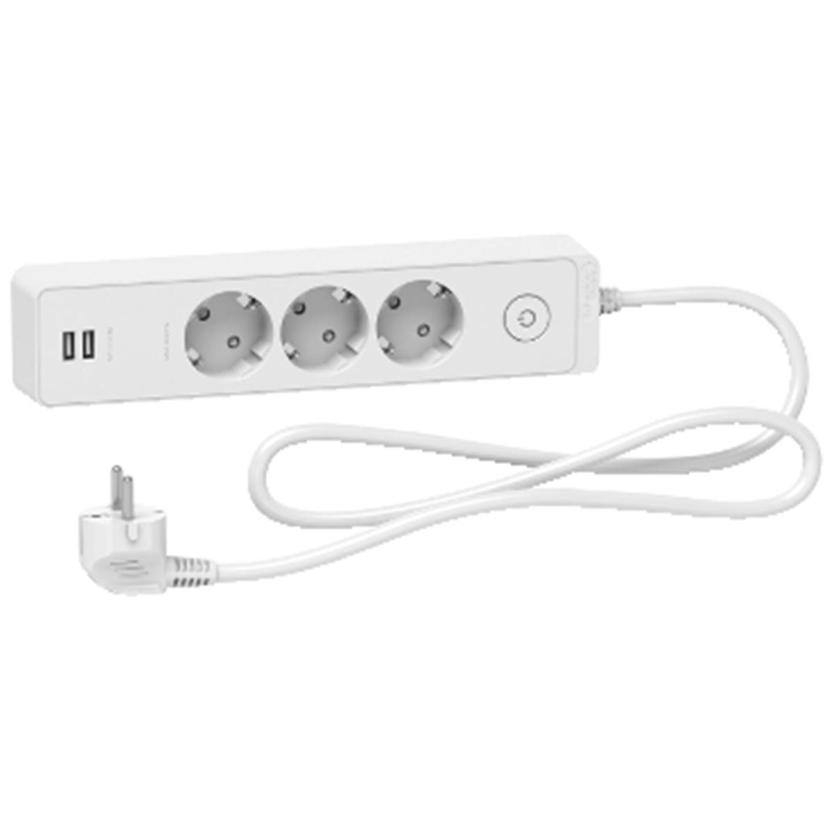 ST943U1W
Grup Priz 3 Topraklı Prizli & 2 USB Prizli, 1,5mt,