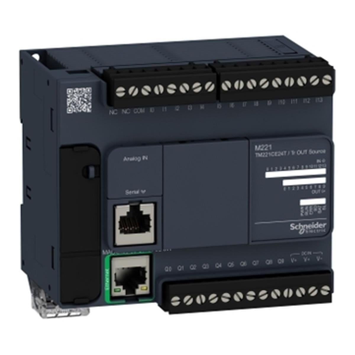 TM221CE24T
Schneider Electric , TM221CE24T , Kontrolör M221 24 GÇ transistör PNP Ethernet