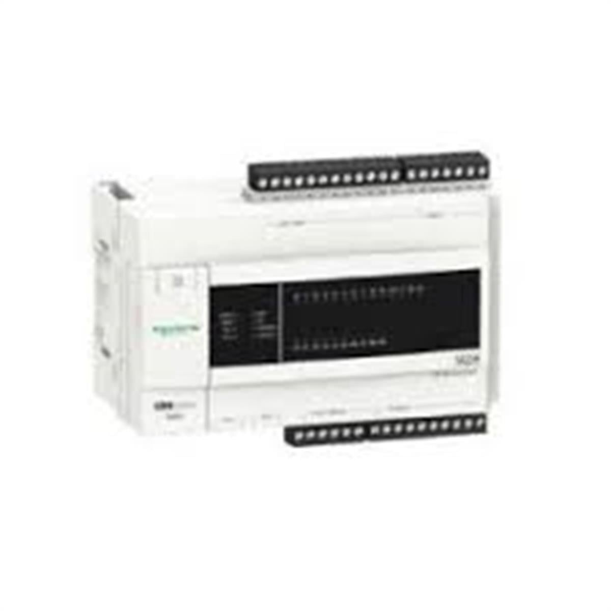 TM238LDA24DR
Schneider Electric , TM23BLDA24DR ,Compact base, Modicon M238 logic controller,. 24 I/O, 100...240 V AC supply