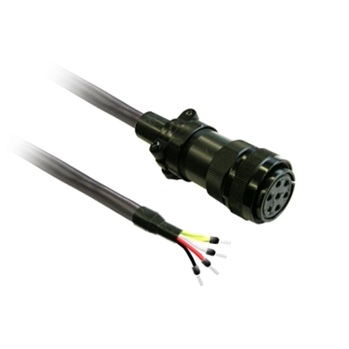 VW3M5D2AR30
Schneider Electric , VW3M5D2AR30 , power cable 3m shielded 4x 1,3mm², BCH2 MIL connector