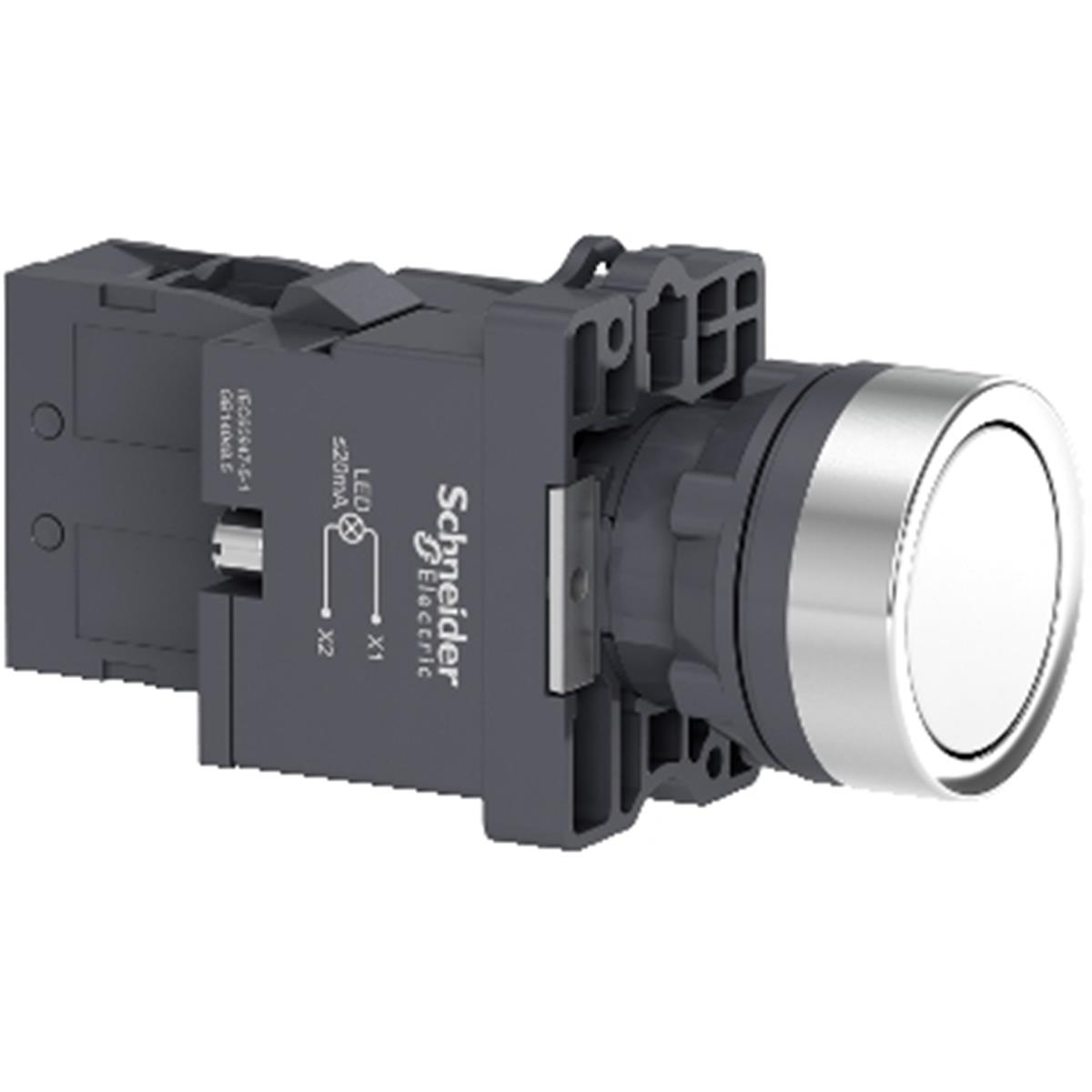 XA2EW31M1
Schneider Electric XA2EW31M1 Beyaz ışıklı yaylı buton- Ø22 - - 220V AC - 1NA