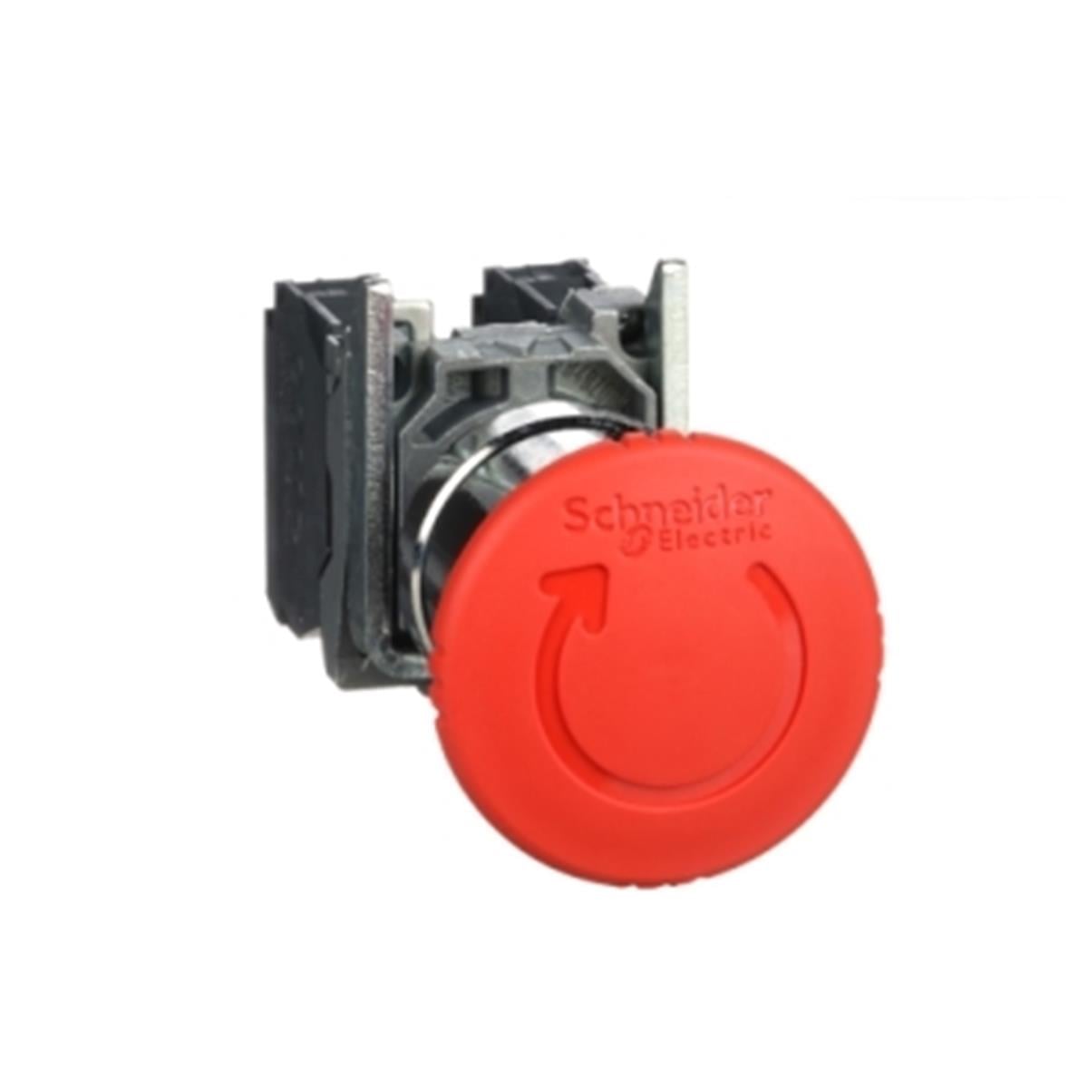XB4BS8445
Kırmızı Ø40 Acil durdurma butonu başlığı Ø22 1NA+1