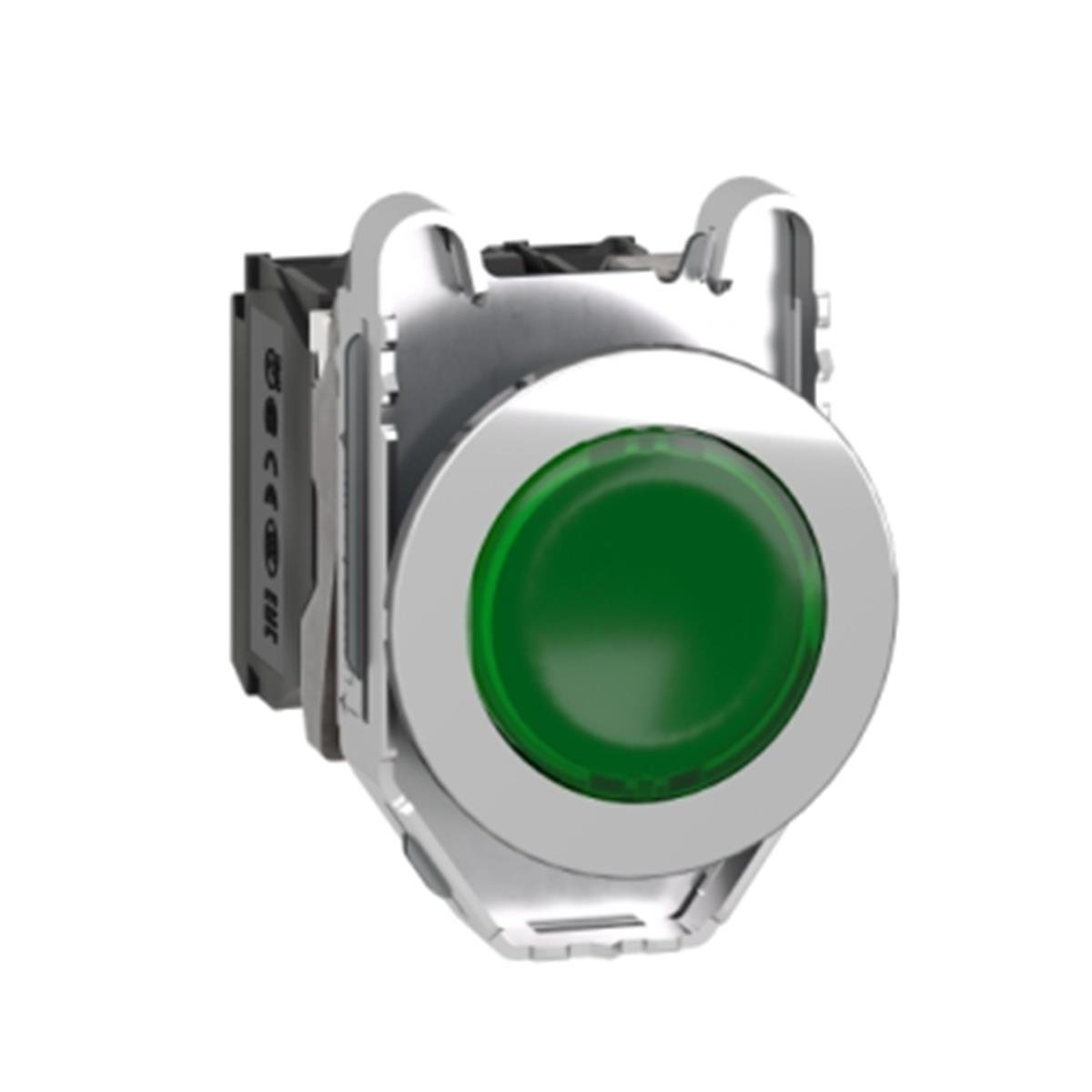 XB4FW33B5
Gömülü ışıklı, yaylı butonlar LED 24 VAC /DC Yeşil
