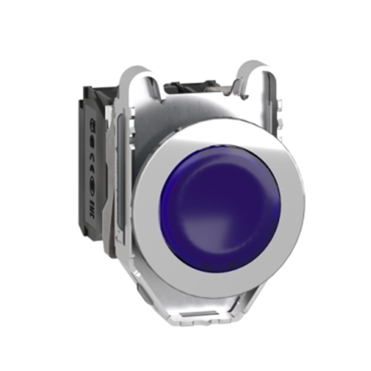 XB4FW36M5
Gömülü ışıklı, yaylı butonlar LED 230 VAC Mavi 1 N