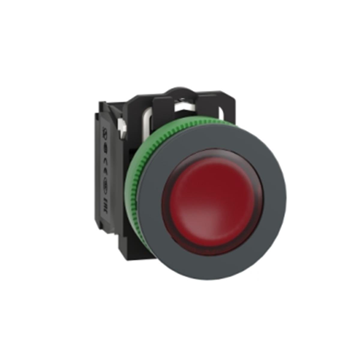 XB5FW34B5
Gömülü ışıklı, yaylı butonlar LED 24 VAC /DC Sarı 