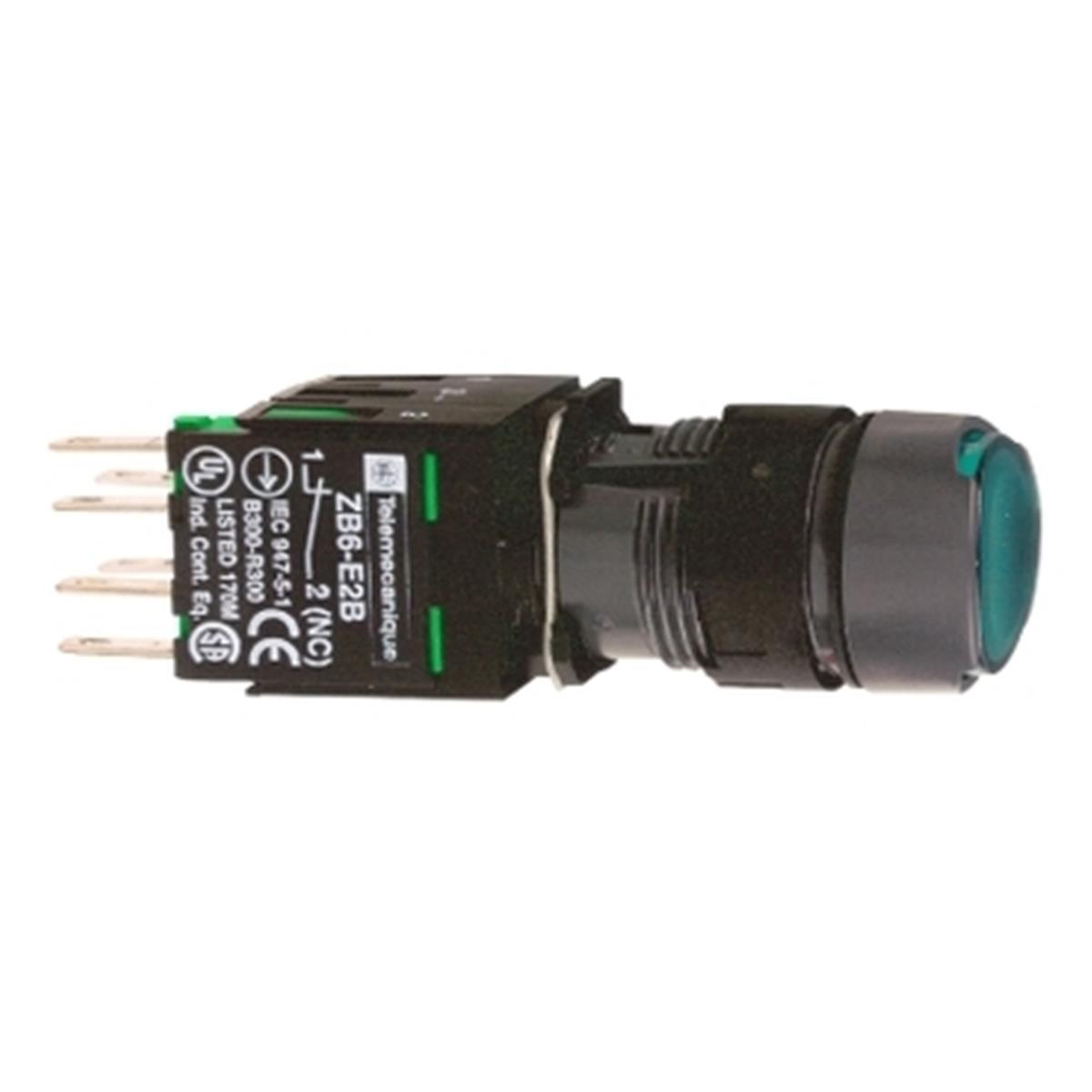 XB6AF3B1B
Yeşil buton Ø16 mandallama 1NA 12...24V