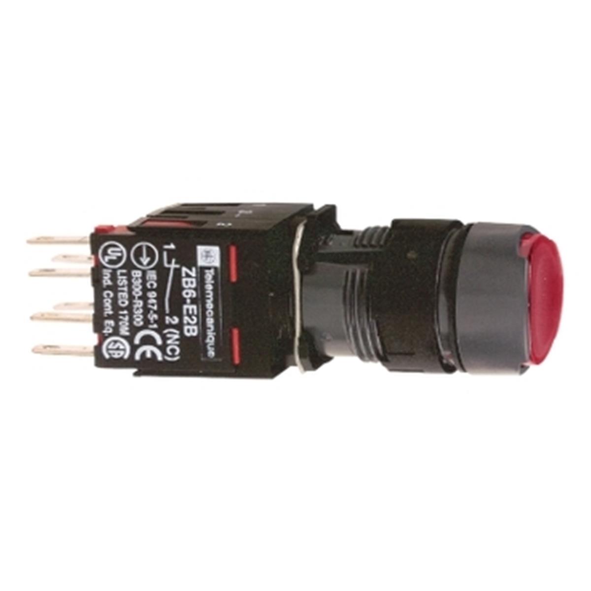 XB6AF4B2B
Kırmızı buton Ø16 mandallama 1NK 12...24V
