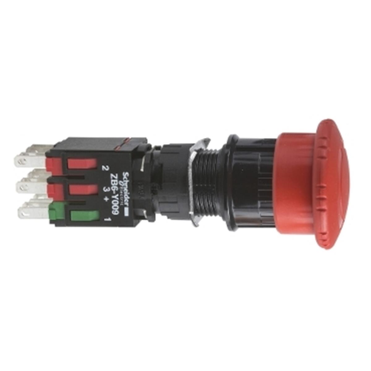XB6AS8349B
Kırmızı Ø30 Acil durdurma butonu Ø16 1NA+2NK