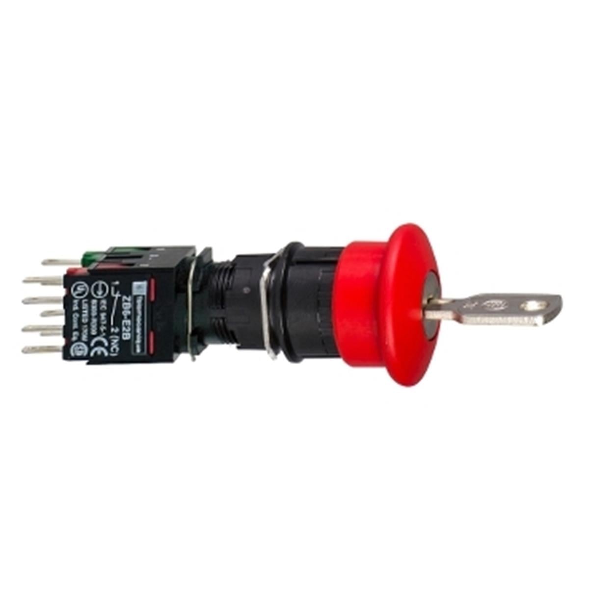 XB6AS9349B
Kırmızı Ø30 Acil durdurma butonu Ø16  1NA+2NK
