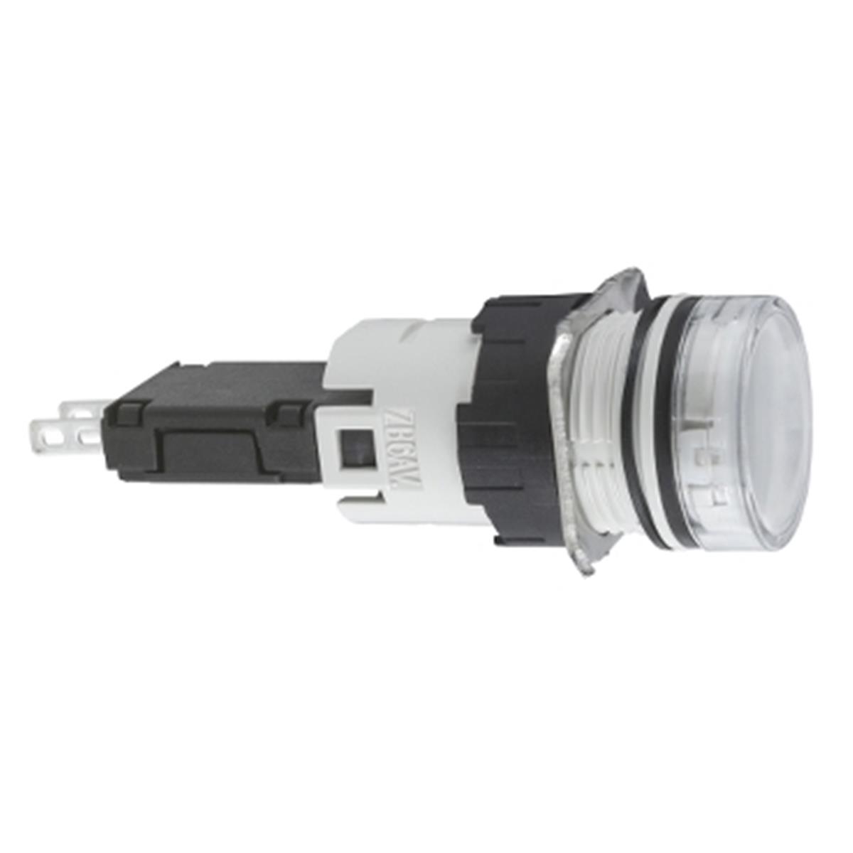 XB6AV1BB
12...24V entegre LED'li beyaz sinyal lambası Ø16