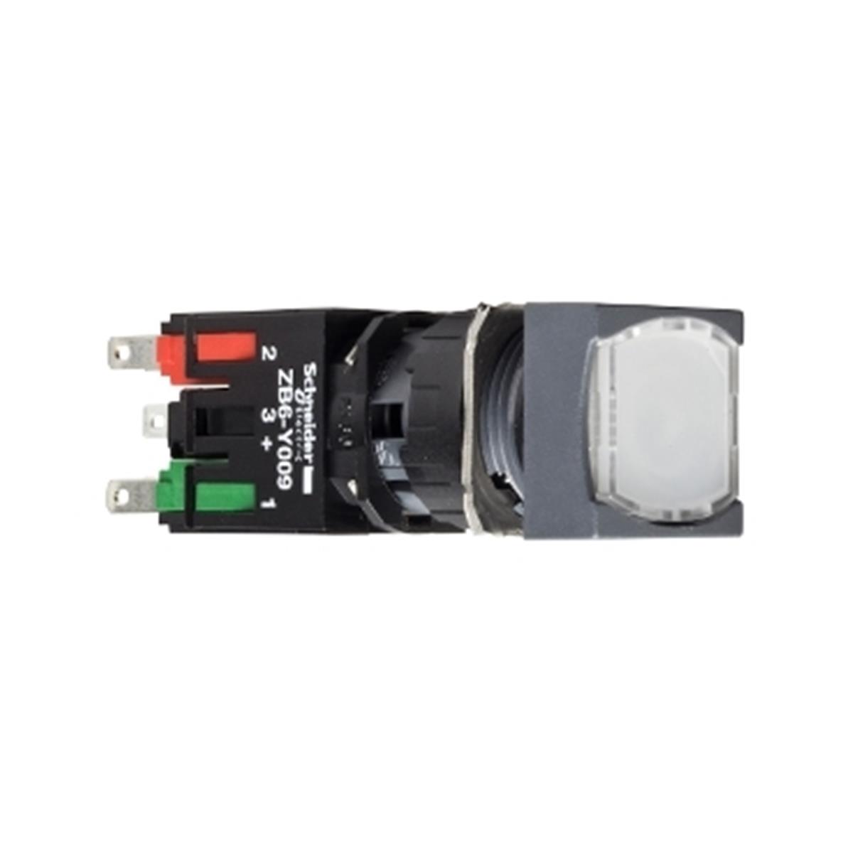 XB6CF1B5B
Beyaz kare buton Ø16 mandallama 1NA+1NK 12...24V