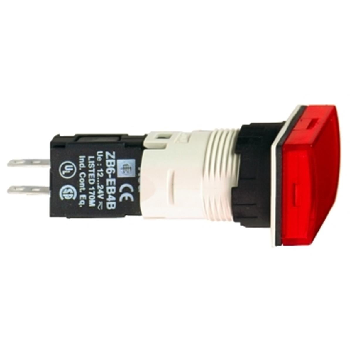XB6DV4BB
12...24V entegre LED'li dikdörtgen kırmızı sinyal 
