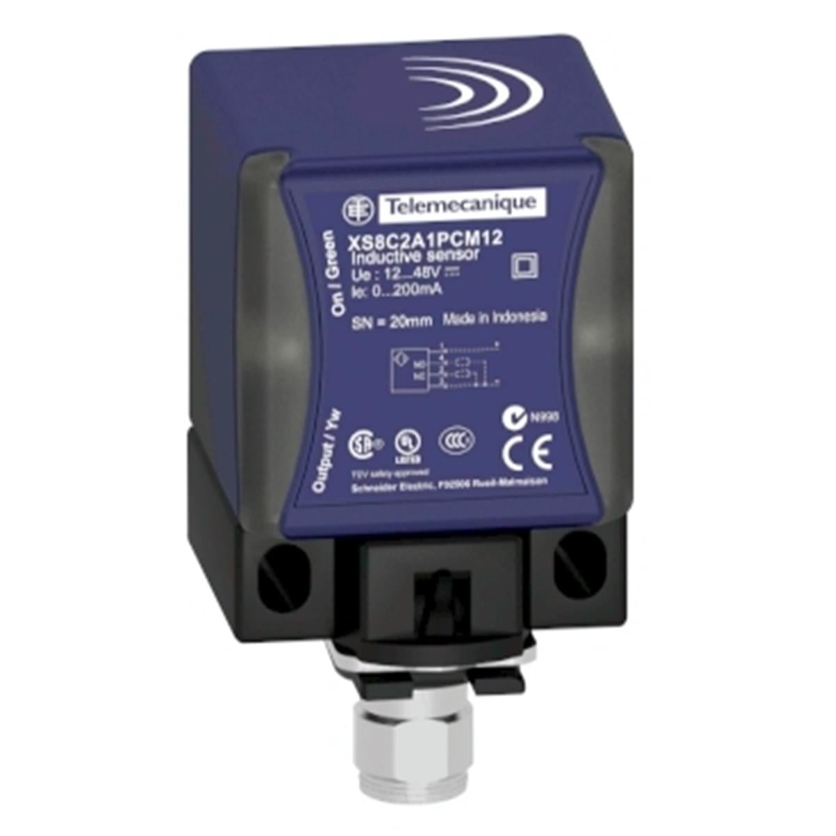 XS7C2A1PAM12
Endüktif Sensör Xs7 40X40X70 - Pbt - Sn15 Mm - 12.