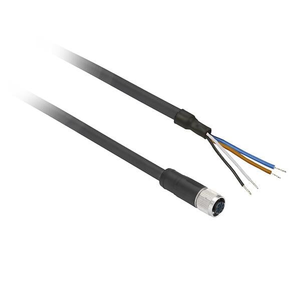 XZCP1141L10Telemecainique Sensors , XZCP1141L10 , M12 PVC Kablolu  4 pin  Düz Dişi  Konnektör 10m