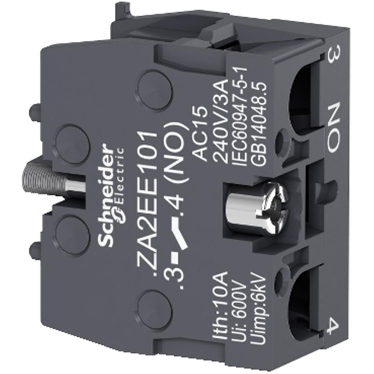 ZA2EE101
Schneider Electric ZA2EE101 Kontak blok Ø22mm buton için, 1 NA