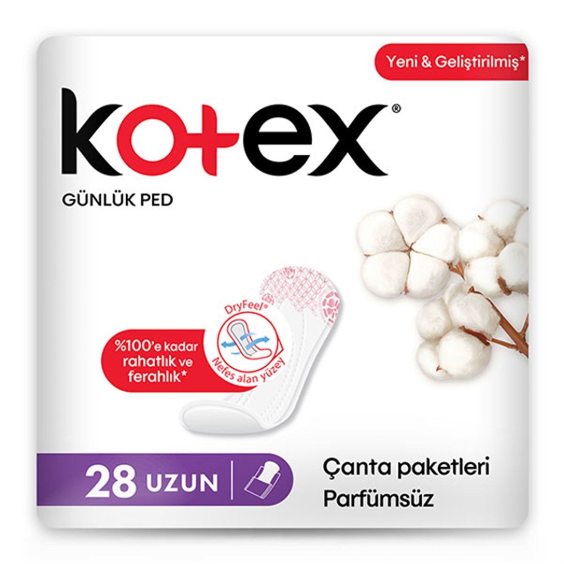 Kotex Anydays Günlük Ped Eko Uzun 28'li