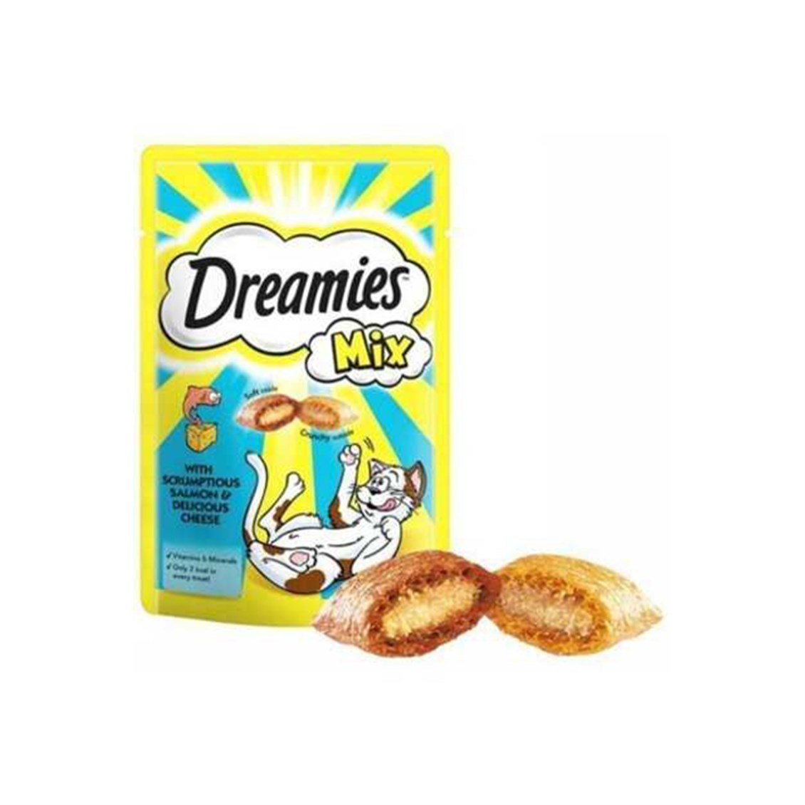 Dreamies Mix Somonlu ve Peynirli 60 Gr Kedi Ödül Maması