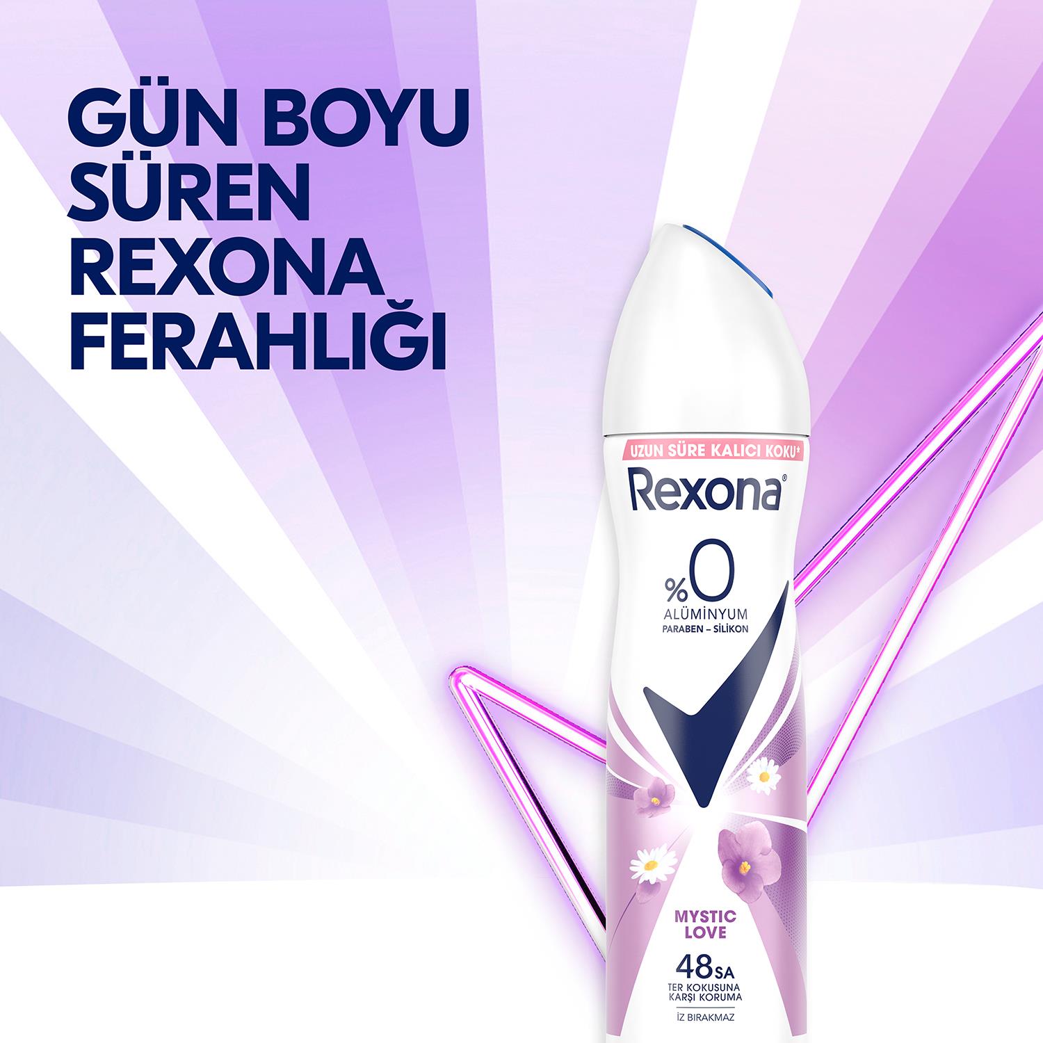 Rexona Deodorant Mystic Love %0 Alüminyum 48 Saat 150 ml