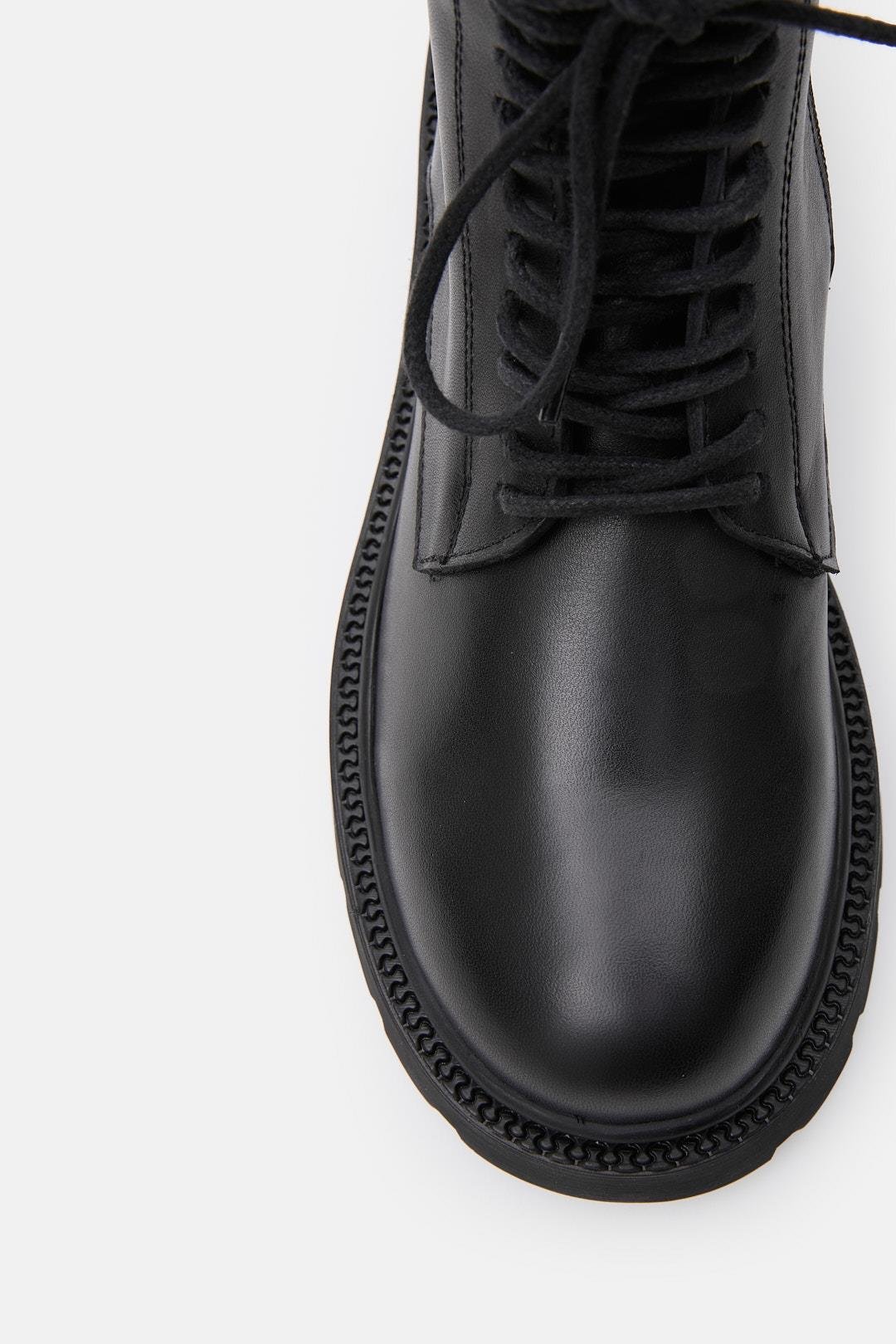 Alexandra Siyah Hakiki Deri Kadın Bot