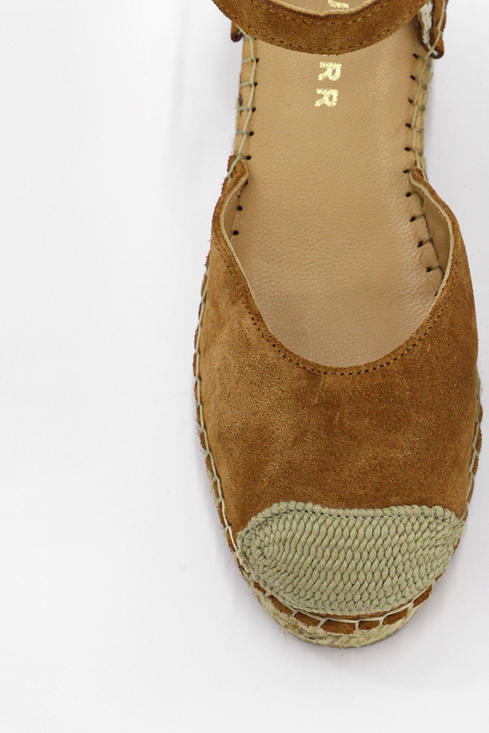 Alfa Taba Süet Hakiki Deri Kadın Topuklu Sandalet