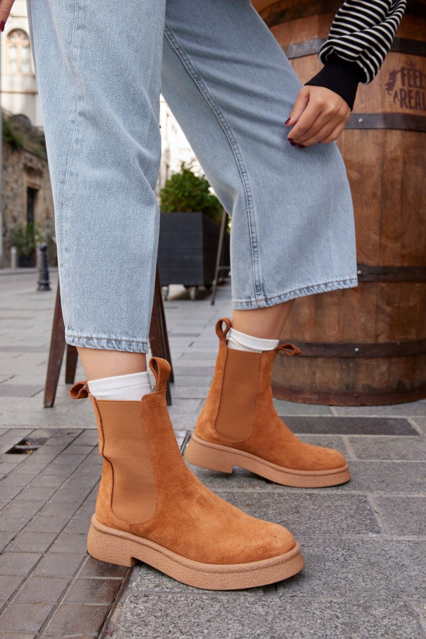 Amy Taba Hakiki Süet Kadın Bot