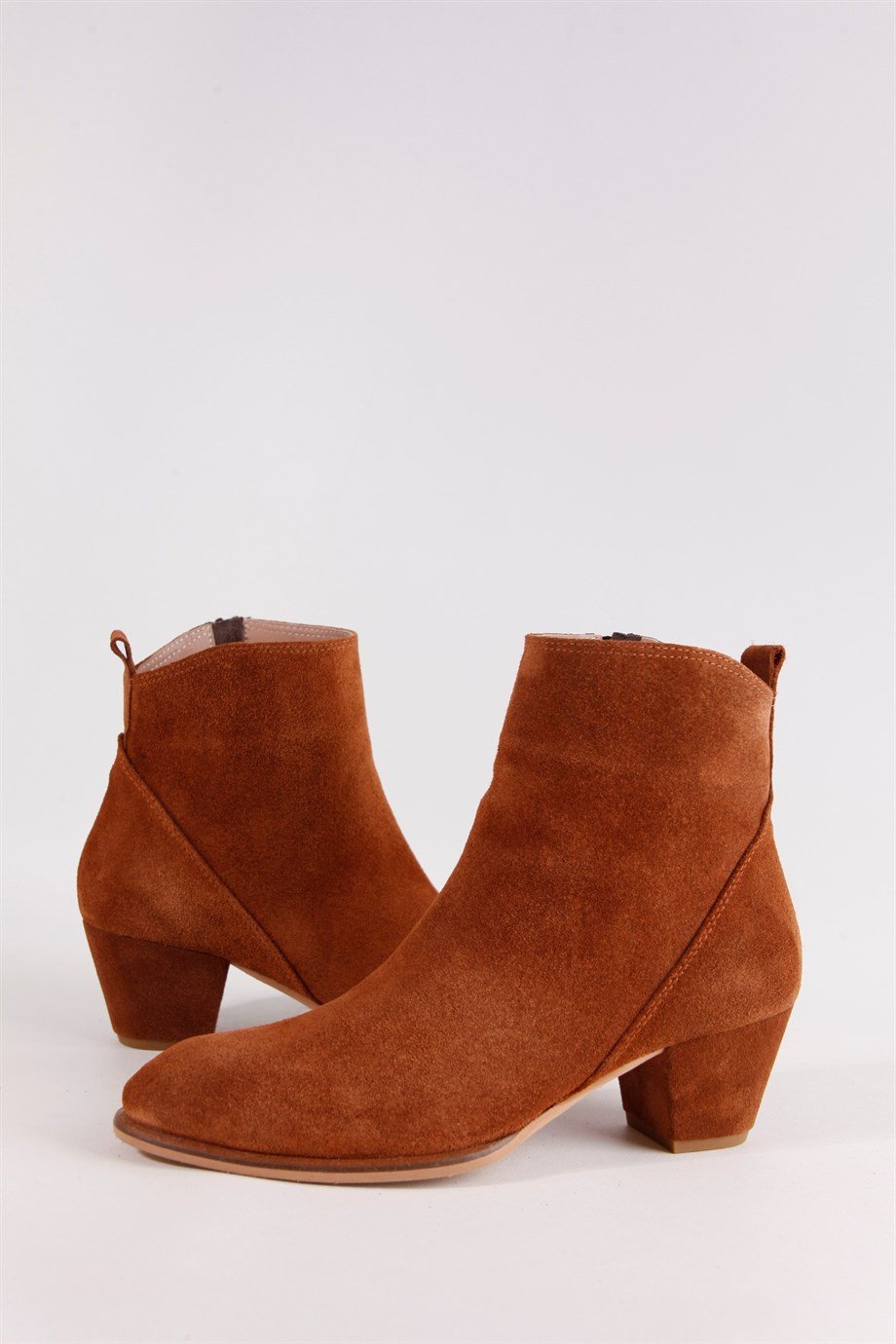 Babe Taba Süet Deri Western Bot