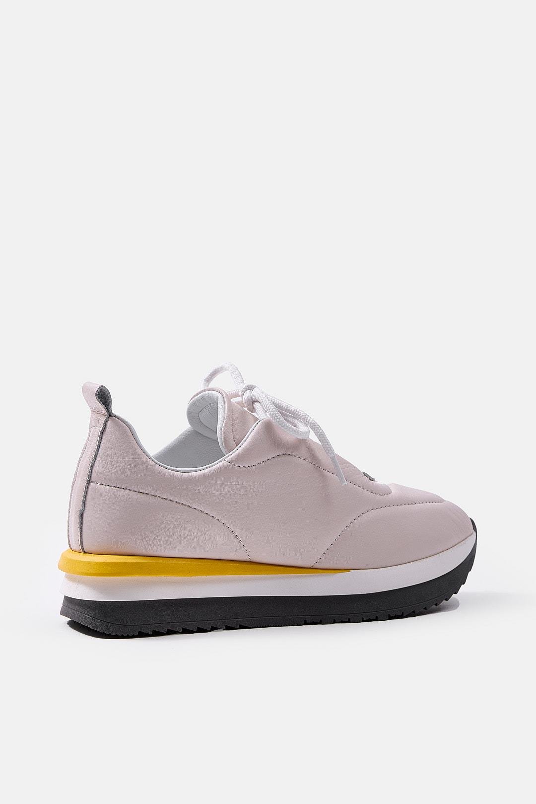 Balla Pudra Hakiki Deri Kadın Sneaker