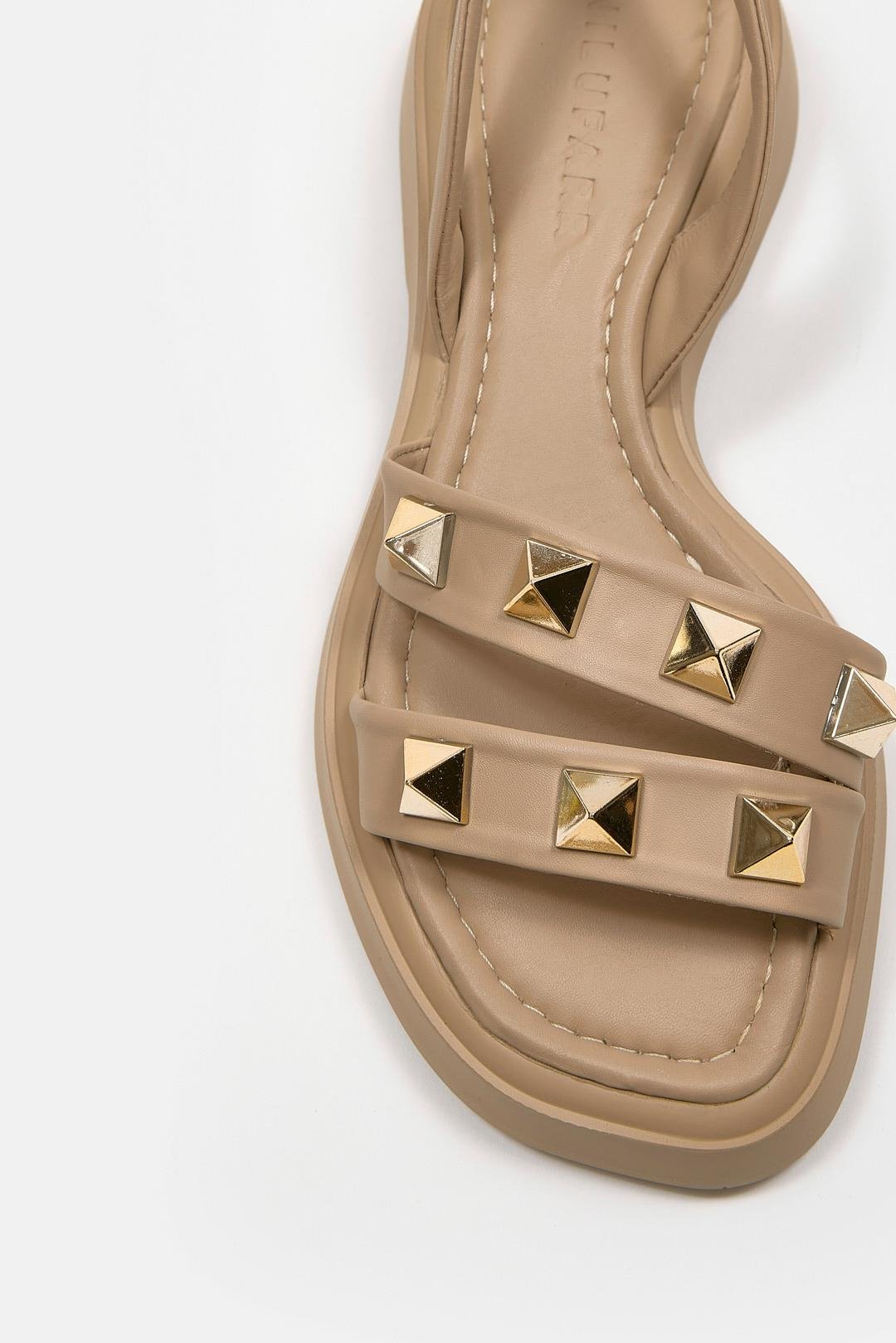 Bella Nude Hakiki Deri Kadın Sandalet