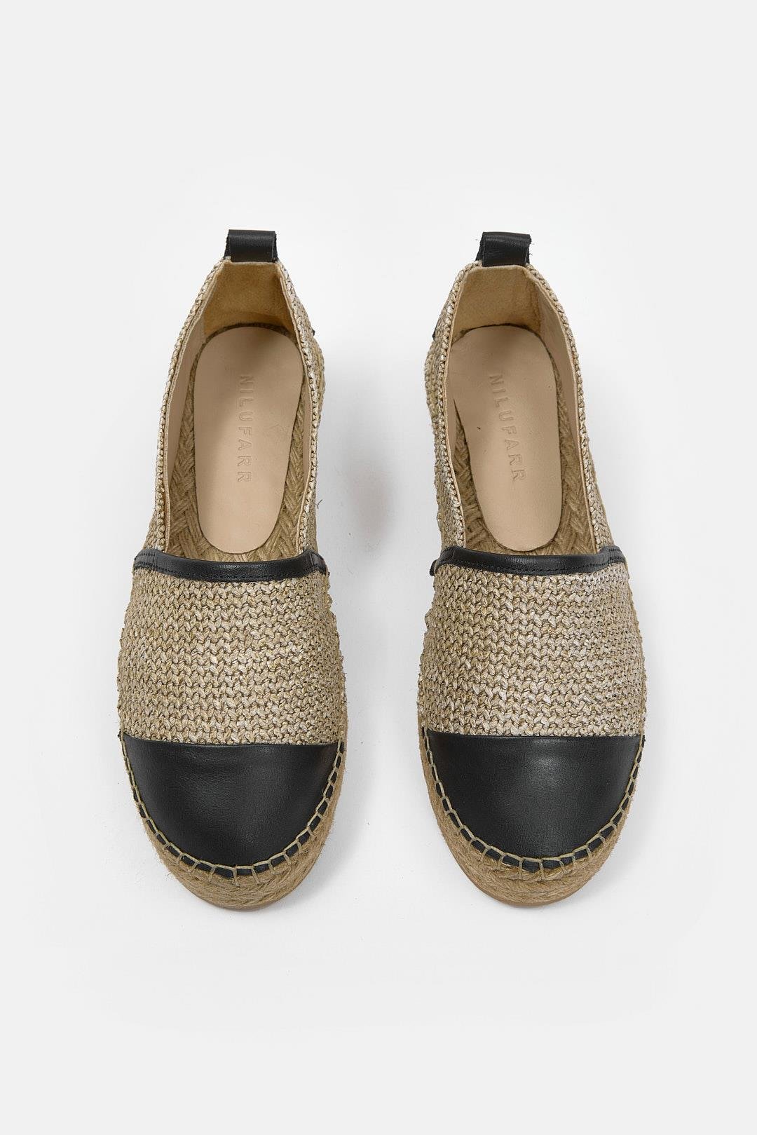 Best Hasır Hakiki Deri Kadın Espadril Ayakkabı