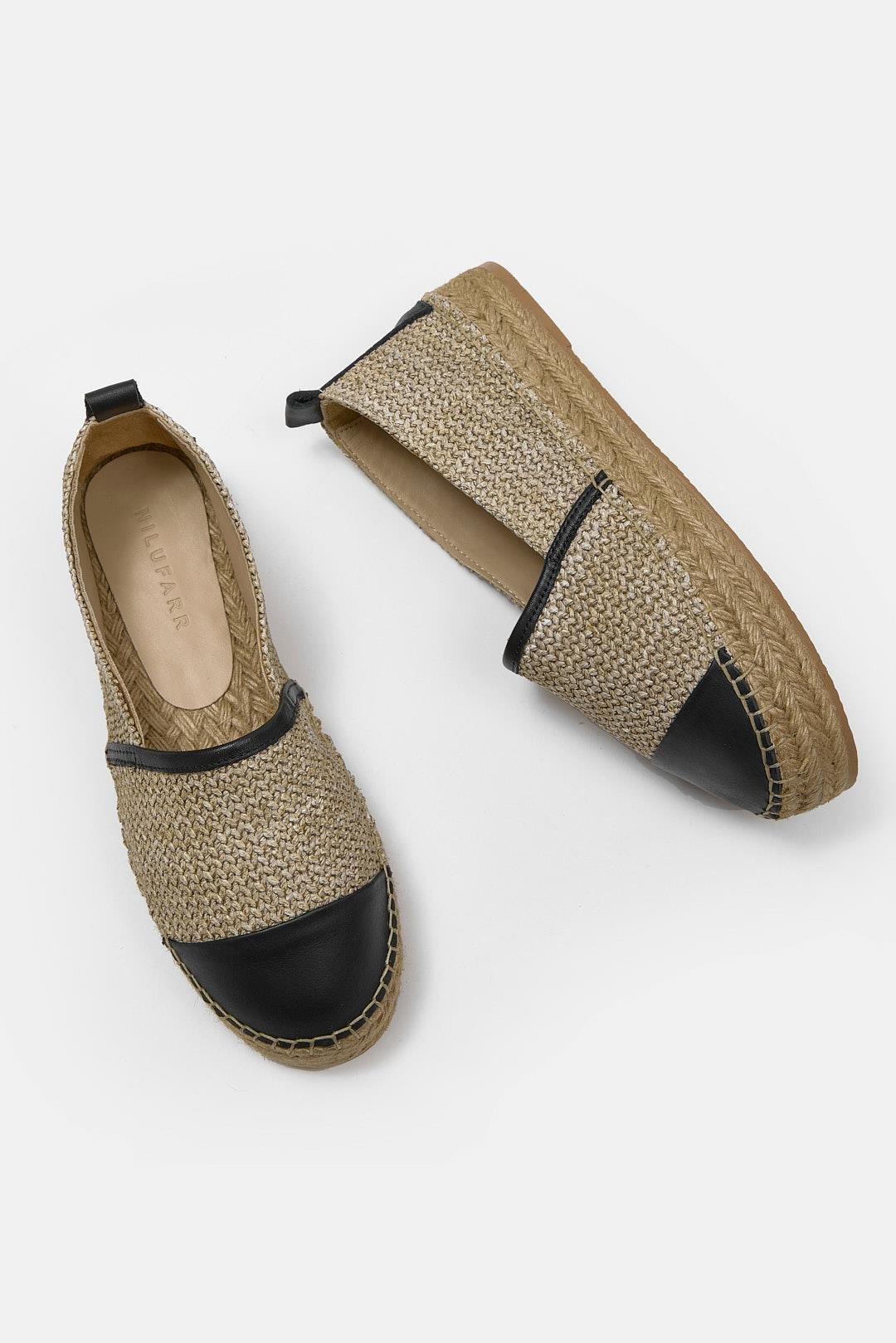 Best Hasır Hakiki Deri Kadın Espadril Ayakkabı