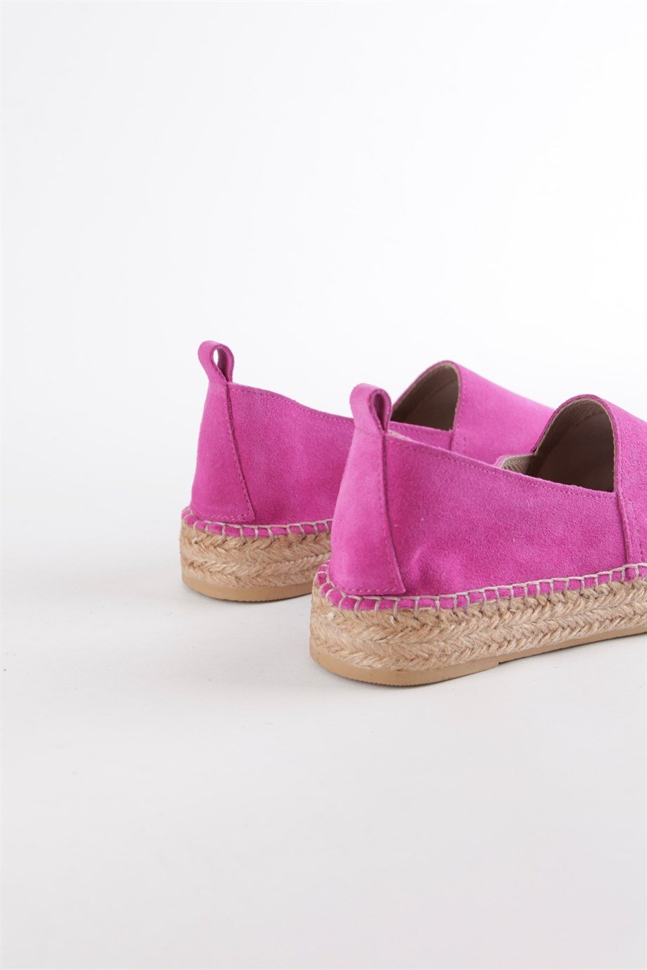 Best Pembe Süet Kadın Espadril Ayakkabı