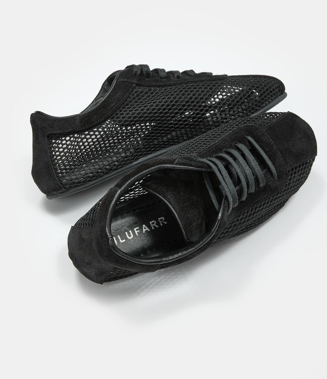 Biella Siyah Hakiki Deri Fileli Kadın Sneaker