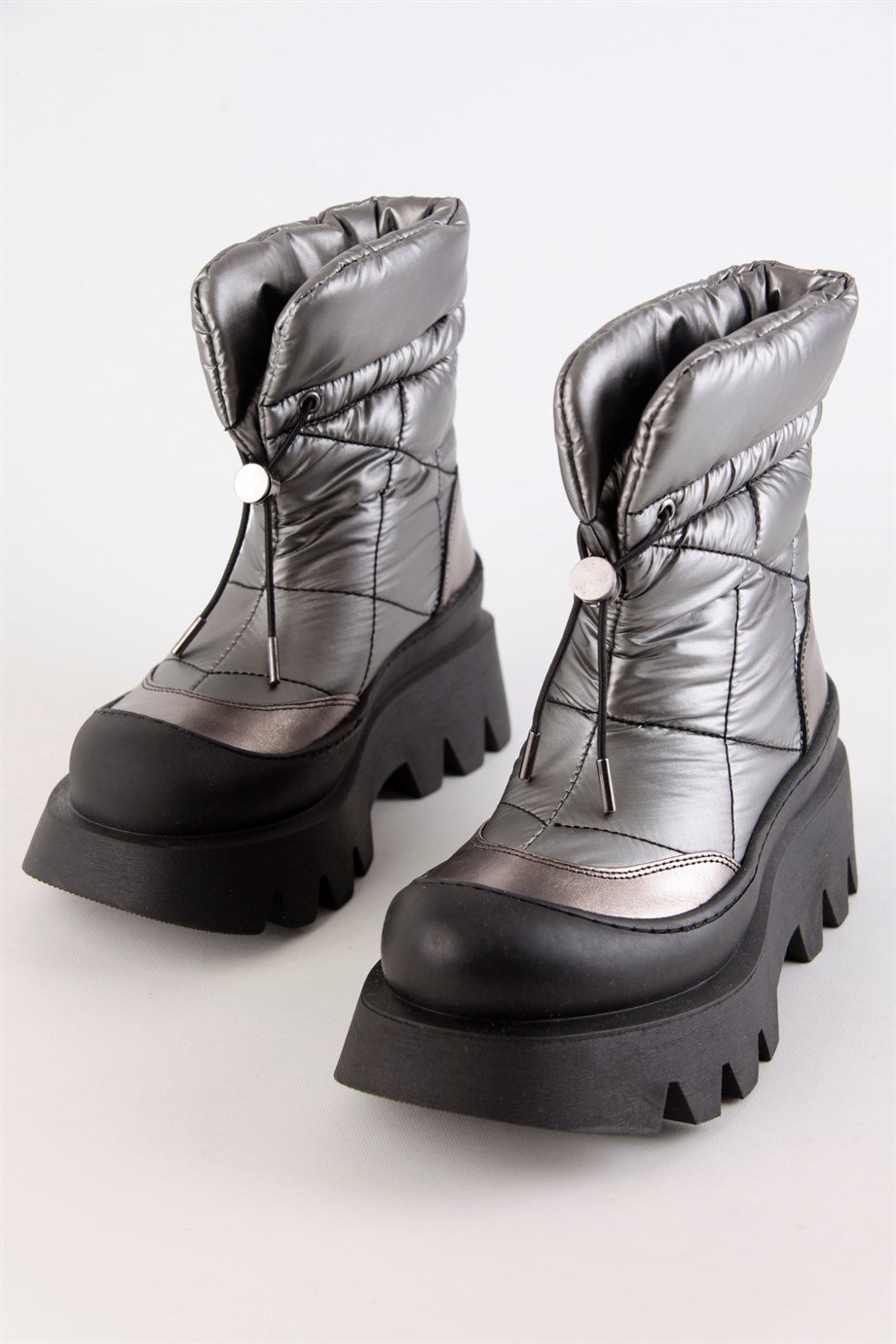 Bruno Silver Deri Kalın Tabanlı Kar Botu