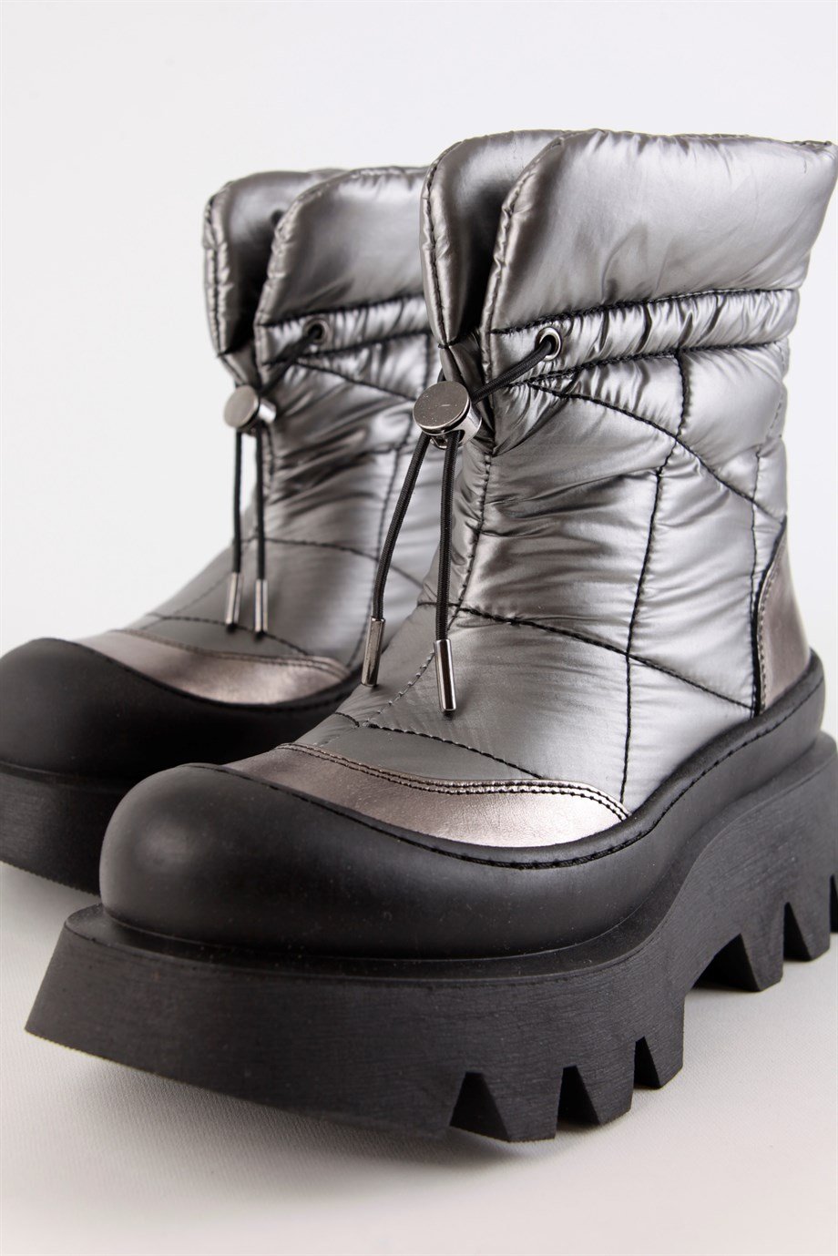 Bruno Silver Deri Kalın Tabanlı Kar Botu
