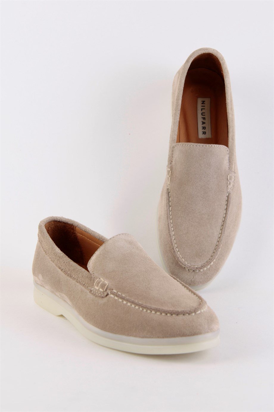 Camelia Bej Hakiki Süet Kadın Casual Ayakkabı