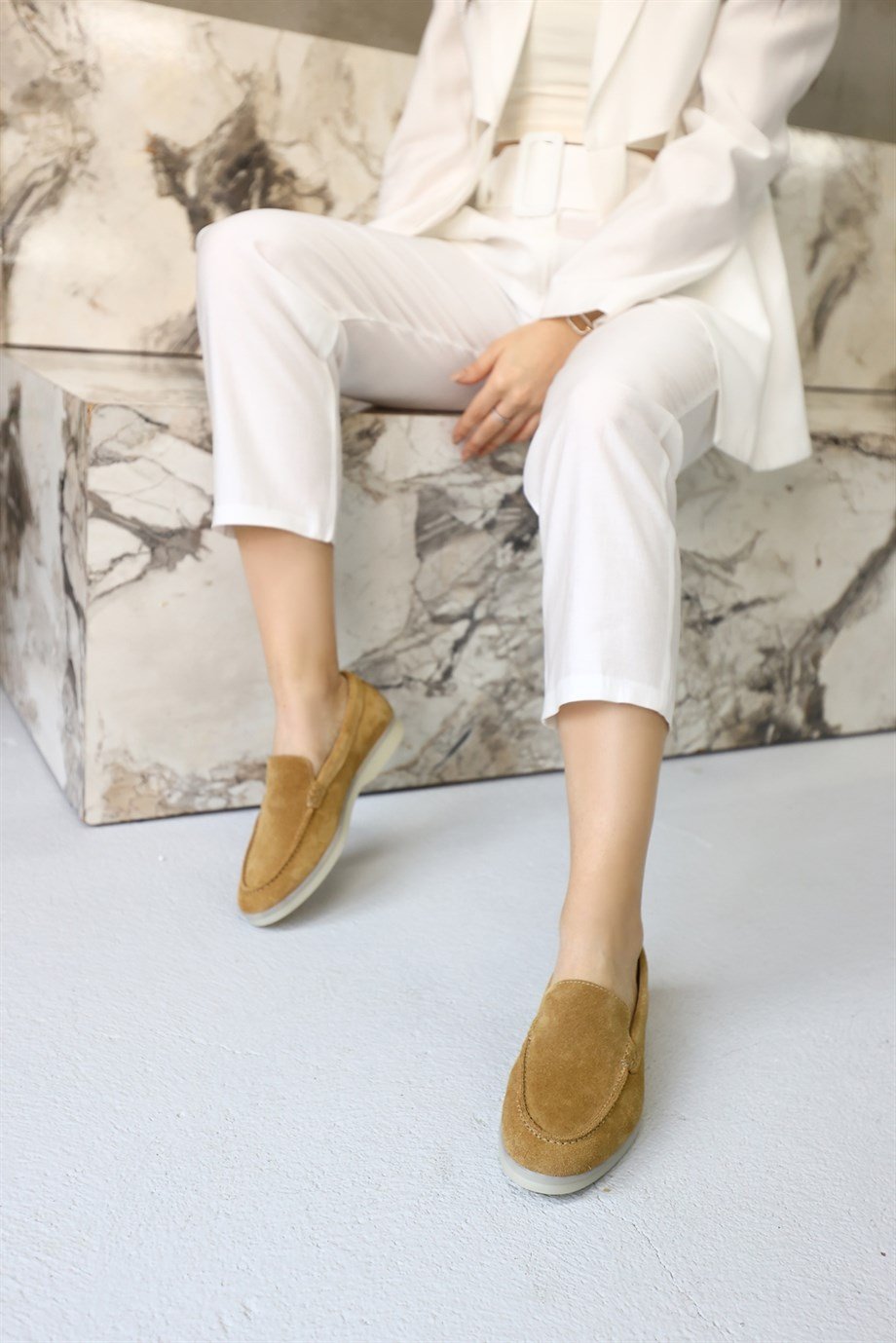  Camelia Camel Genuine Suede Women's Casual Shoes