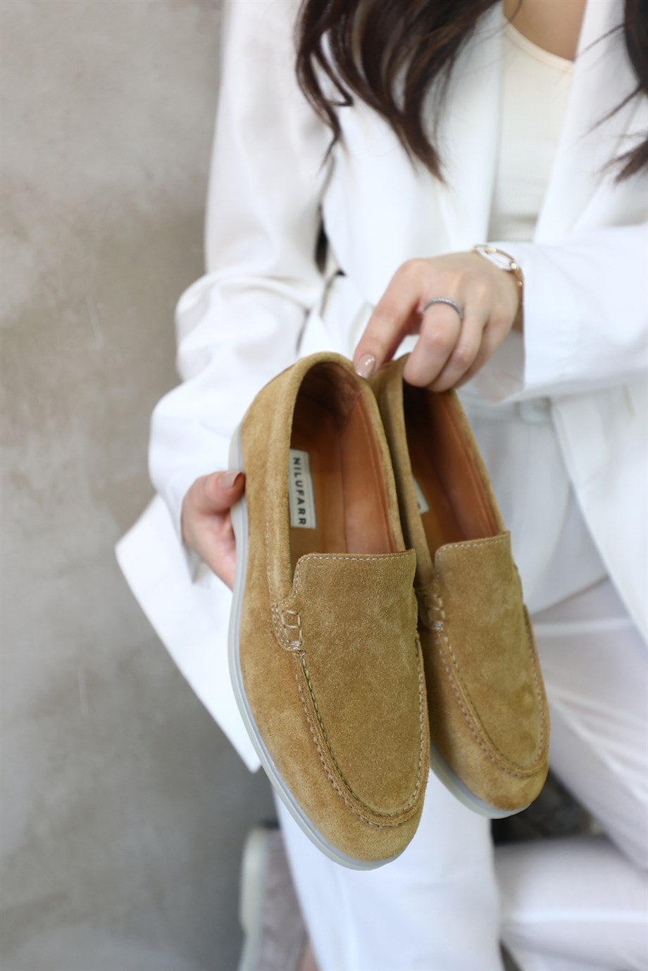  Camelia Camel Genuine Suede Women's Casual Shoes