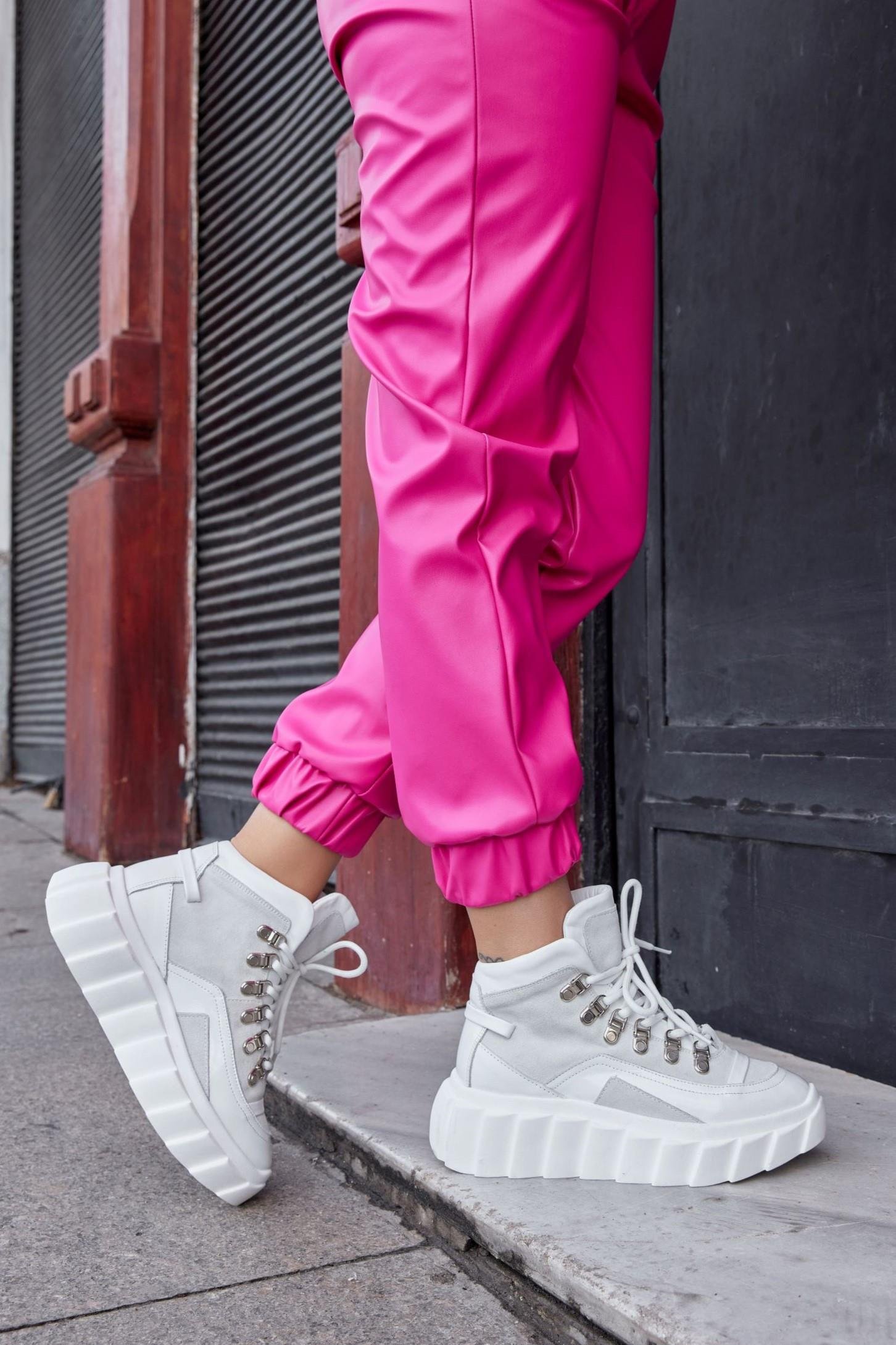 Candy Beyaz Hakiki Deri Kadın Sneaker Bot