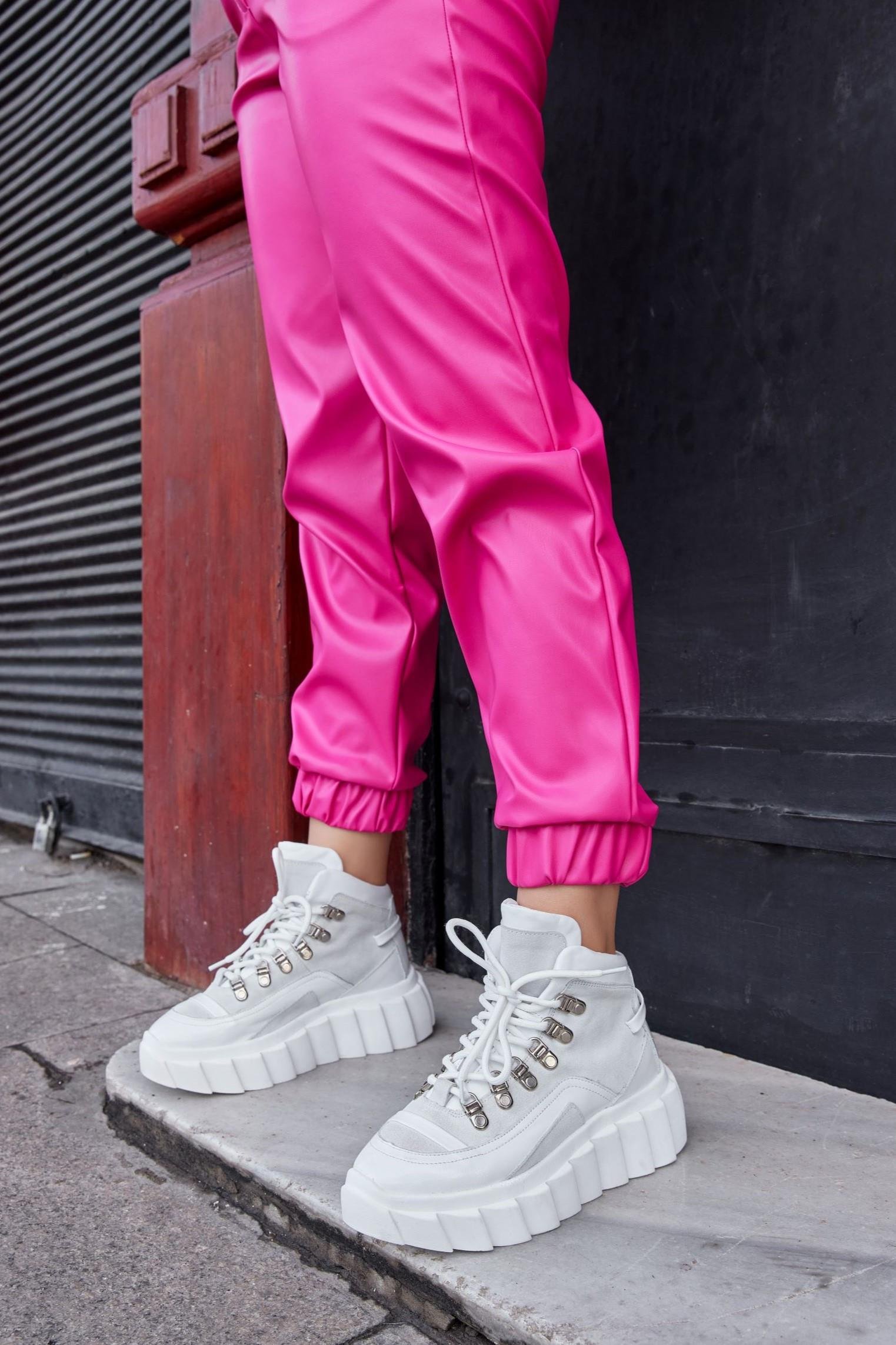 Candy Beyaz Hakiki Deri Kadın Sneaker Bot