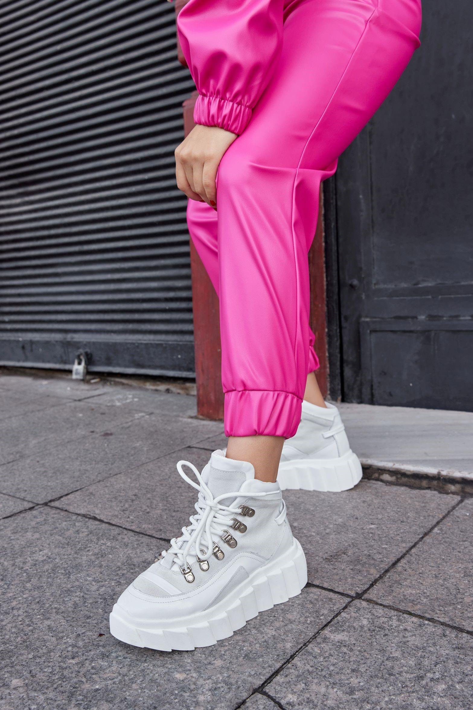 Candy Beyaz Hakiki Deri Kadın Sneaker Bot