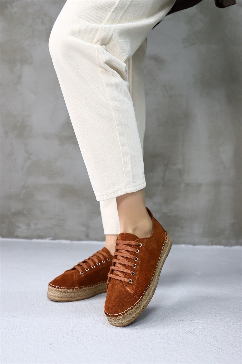 Daria Taba Suede Lace-up Women's Espadrilles