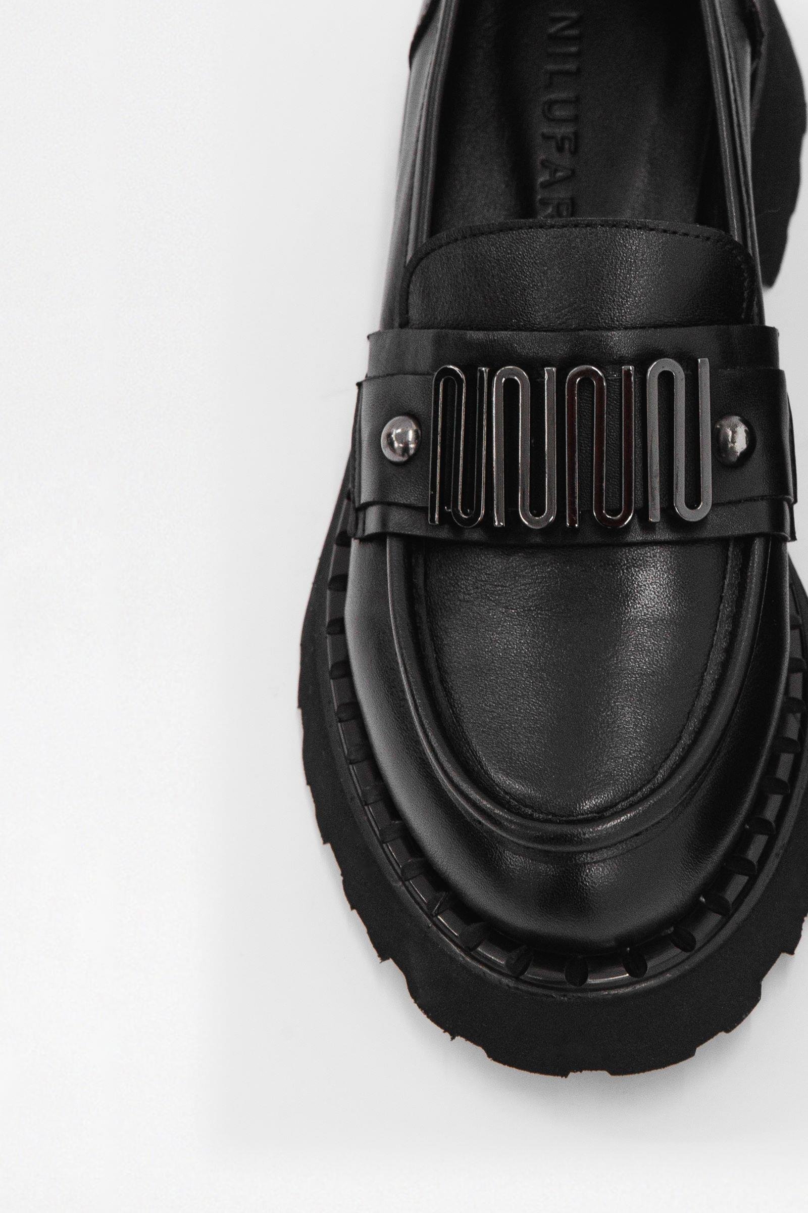 Dashiel Siyah Hakiki Deri Kadın Loafer