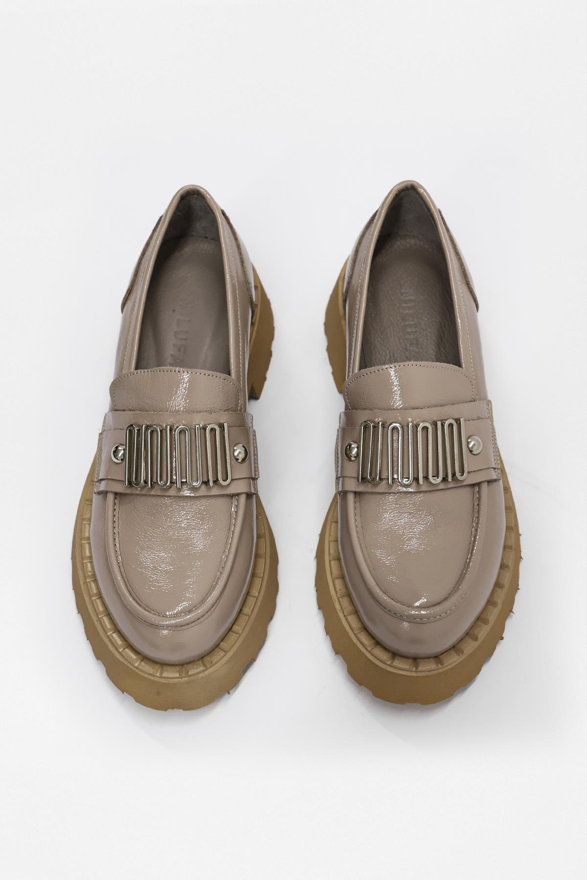 Dashiel Vizon Rugan Hakiki Deri Kadın Loafer