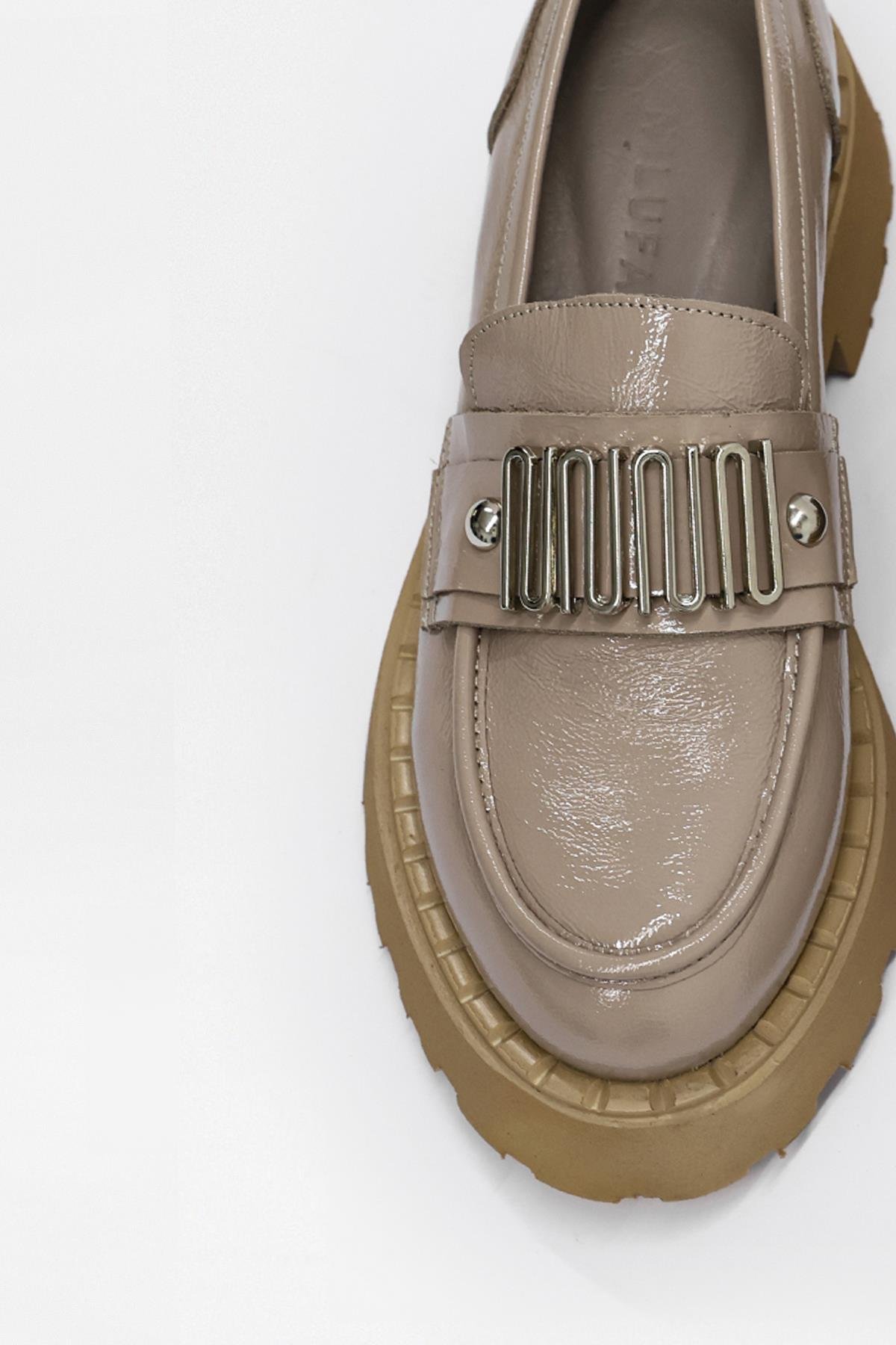 Dashiel Vizon Rugan Hakiki Deri Kadın Loafer