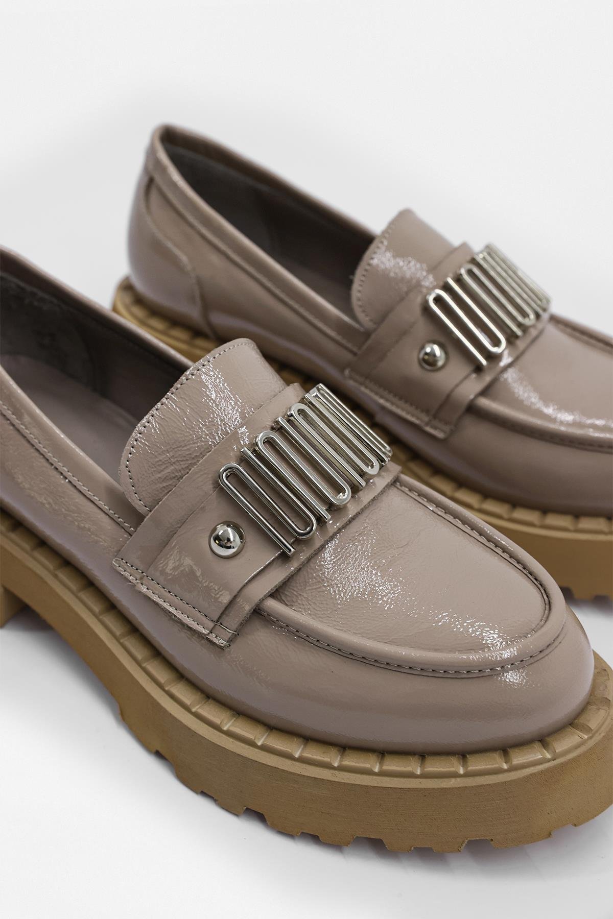 Dashiel Vizon Rugan Hakiki Deri Kadın Loafer